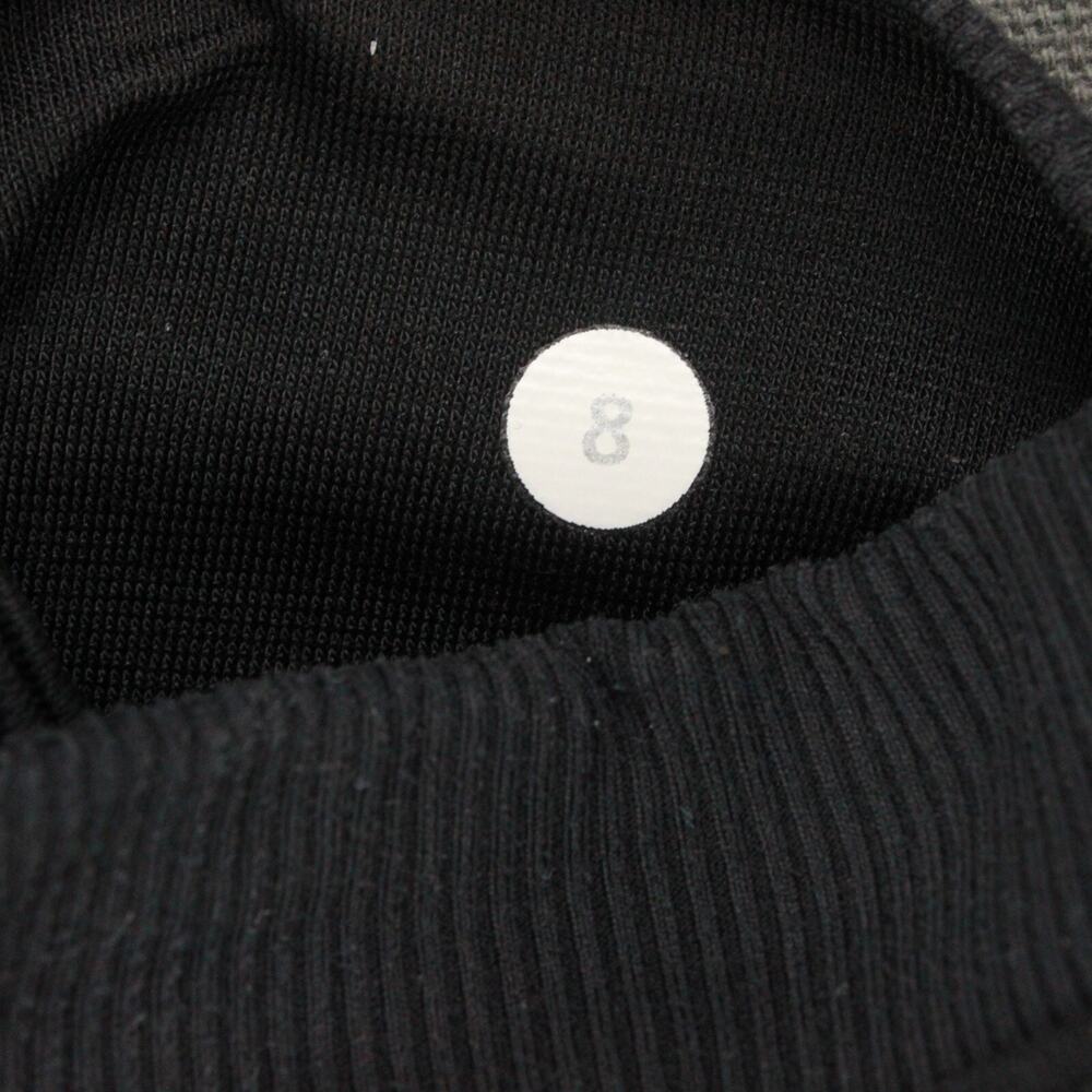 Lululemon Black Cropped Leggings Womens 8 Athletic Capris - Picture 7 of 8